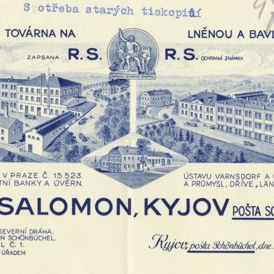 1925 : Hlavička firmy Roberta Solomona.