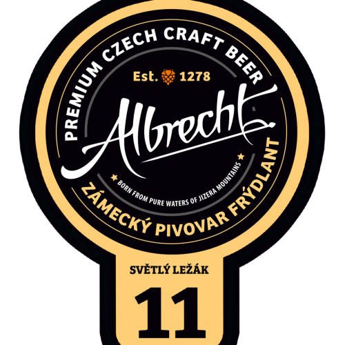 11 Albrecht, světlý ležák