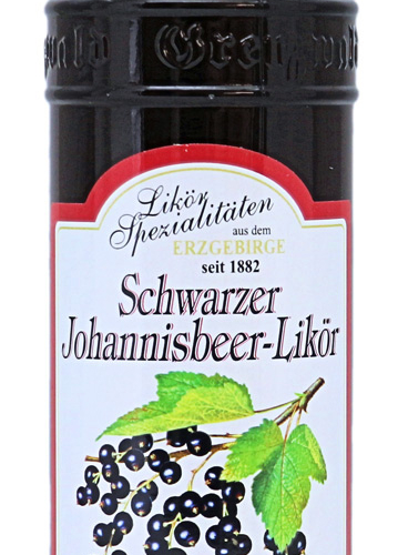 Schwarzer Johannisbeer Likör, Likér z černého rybízu (20%/20ml)